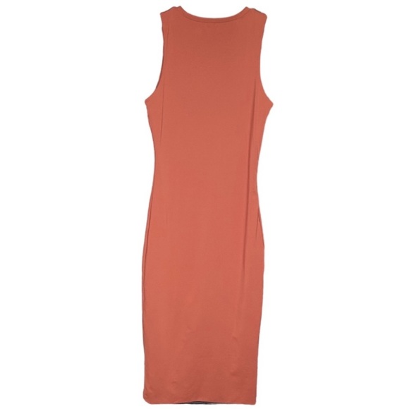 Vitality Balance Athletica Sunstone Pink Ivy Sleeveless Bodycon Midi Dress Large - Picture 5 of 14